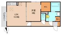 千葉県松戸市新松戸3(アパート)の賃貸物件の間取り