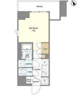 東京都新宿区市谷台町(マンション)の賃貸物件の間取り