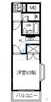 東京都江戸川区東葛西6(マンション)の賃貸物件の間取り