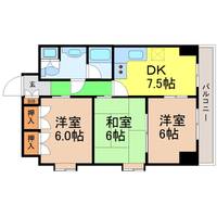 愛知県名古屋市中区松原1(マンション)の賃貸物件の間取り