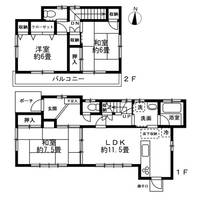 埼玉県さいたま市大宮区上小町(一戸建)の賃貸物件の間取り