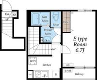 東京都杉並区下高井戸2(アパート)の賃貸物件の間取り