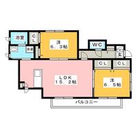 エスポワールGIYOU C棟の間取り