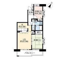 URプラザシティ新所沢緑町第二の間取り
