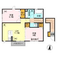 メゾン・ド・クロワール/ハーモニーランド メゾン・ド・クロワールの間取り