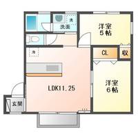 シティパレス21 Iの間取り