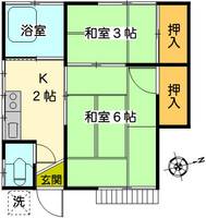 黄金荘の間取り