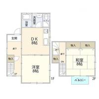 神奈川県横須賀市不入斗町3(一戸建)の賃貸物件の間取り