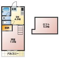 シャトーヤジ1の間取り