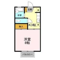 茨城県牛久市神谷6(アパート)の賃貸物件の間取り