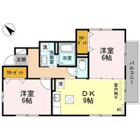 徳島県小松島市小松島町字北浜(アパート)の賃貸物件の間取り