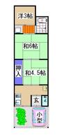 京都府京都市右京区梅津林口町(一戸建)の賃貸物件の間取り