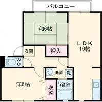 奈良県奈良市中山町(アパート)の賃貸物件の間取り