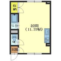 北海道函館市亀田港町(アパート)の賃貸物件の間取り