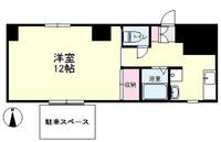 静岡県浜松市中央区山下町(マンション)の賃貸物件の間取り