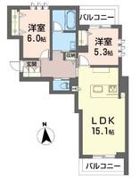 物件の間取り画像