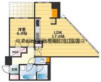 大阪府大阪市中央区松屋町住吉(マンション)の賃貸物件の間取り
