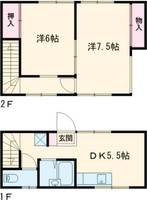 神奈川県小田原市東町2(一戸建)の賃貸物件の間取り