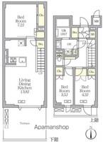 アジールコート都立大学の間取り