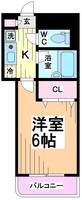 神奈川県川崎市多摩区宿河原1(マンション)の賃貸物件の間取り
