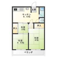 徳島県徳島市津田町3(マンション)の賃貸物件の間取り