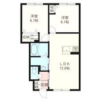 ディアコートAの間取り