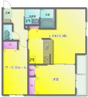 ヌーベル上之島A棟の間取り