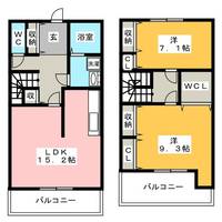 岐阜県岐阜市水海道4(一戸建)の賃貸物件の間取り