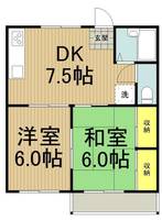 東京都立川市高松町2(マンション)の賃貸物件の間取り