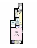 神奈川県相模原市中央区鹿沼台2(アパート)の賃貸物件の間取り