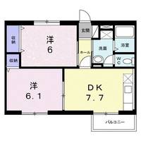 群馬県高崎市中泉町(アパート)の賃貸物件の間取り