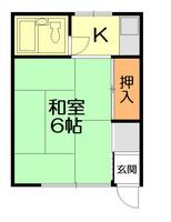 神奈川県秦野市本町1(アパート)の賃貸物件の間取り
