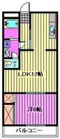 埼玉県川口市大字大竹(マンション)の賃貸物件の間取り