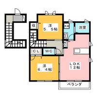 エル クレール Bの間取り