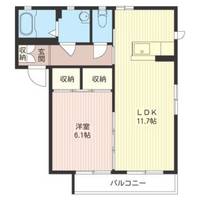 群馬県太田市鳥山上町(アパート)の賃貸物件の間取り