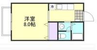 岡山県倉敷市宮前(アパート)の賃貸物件の間取り