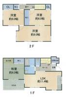 神奈川県横浜市港南区大久保2(一戸建)の賃貸物件の間取り