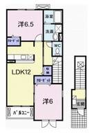 大阪府堺市東区菩提町5(アパート)の賃貸物件の間取り