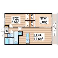 156南中山マンションの間取り