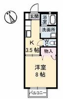広島県福山市東川口町3(アパート)の賃貸物件の間取り