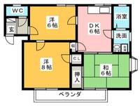 コーポルークワットの間取り