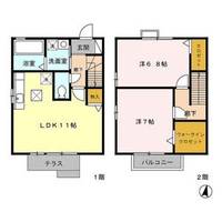 メゾンかぐや Bの間取り