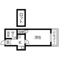 大阪府枚方市中宮山戸町(アパート)の賃貸物件の間取り