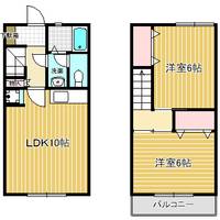 東京都練馬区中村3(一戸建)の賃貸物件の間取り