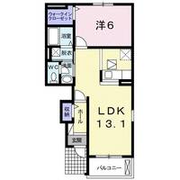 栃木県佐野市犬伏新町(アパート)の賃貸物件の間取り