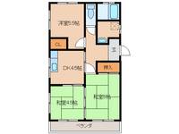 宮崎県北諸県郡三股町大字蓼池(マンション)の賃貸物件の間取り