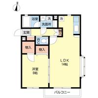 ヴィアーレ弐番館の間取り