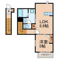 千葉県八千代市八千代台南3(アパート)の賃貸物件の間取り