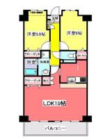 千葉県柏市あけぼの3(マンション)の賃貸物件の間取り