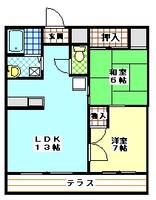 コーポ大場の間取り